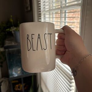 Rae Dunn Beast Mug Coffee Cup Beauty and the Beast Movie Artisan Collection
